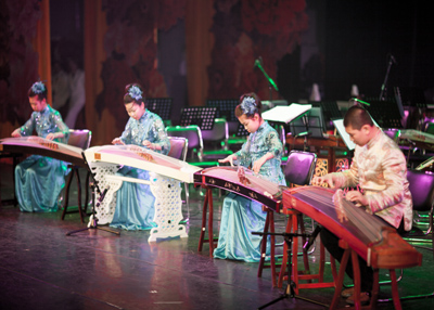 国学会2015年年会上古筝合奏《平湖秋月》